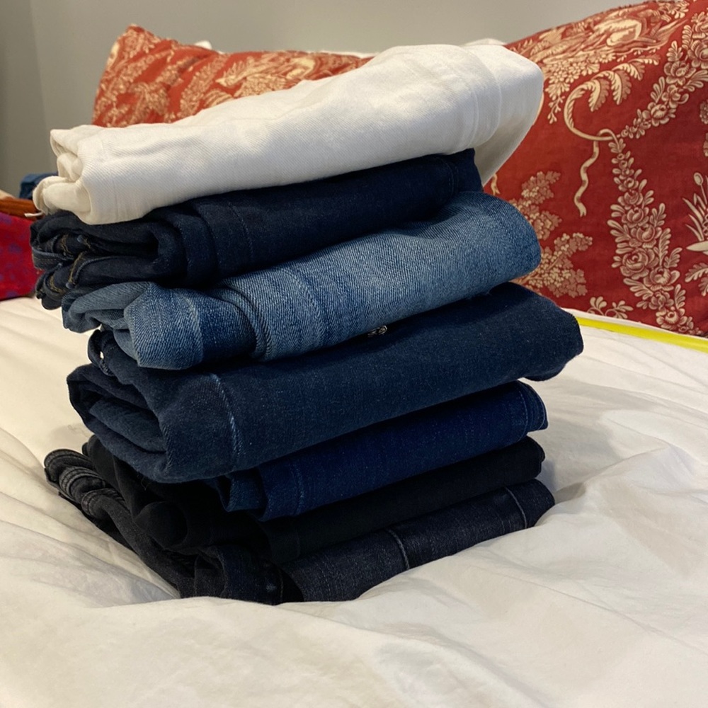 7 pairs designer jeans